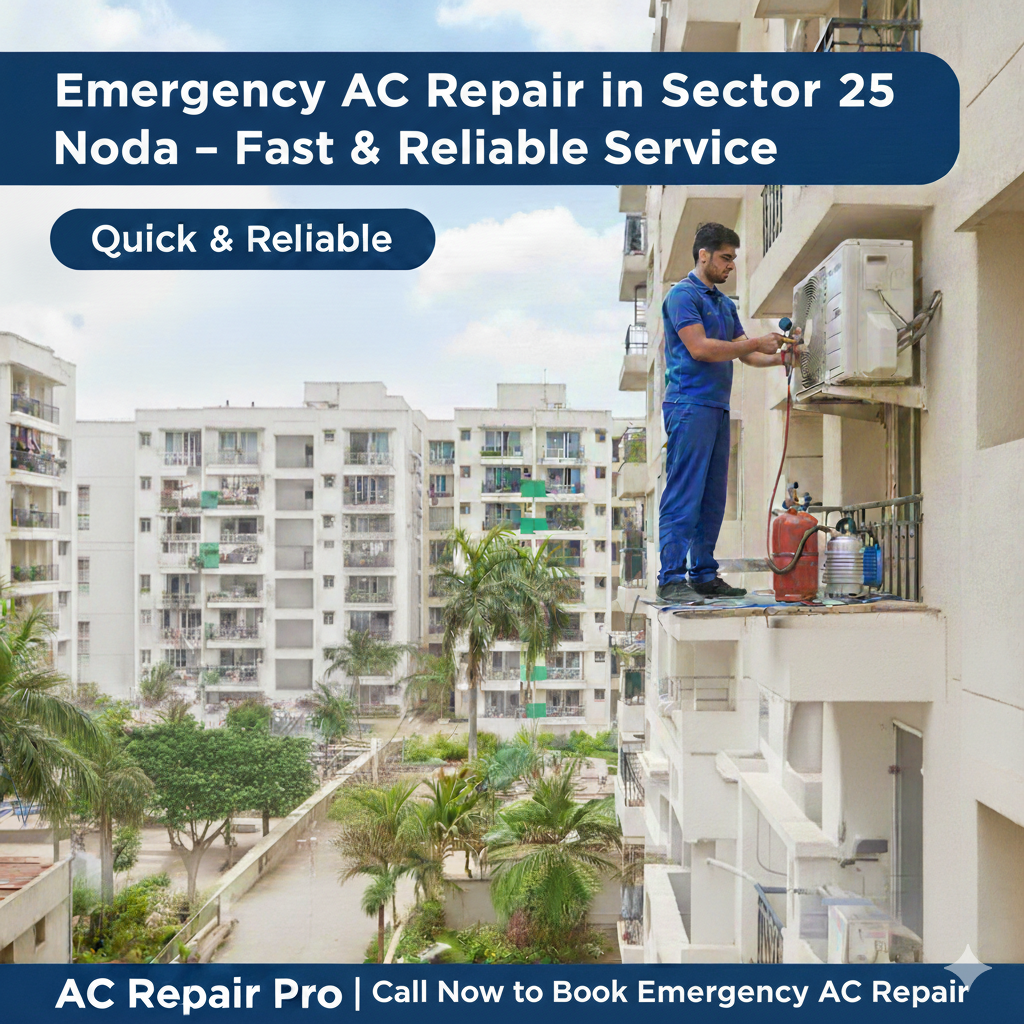 emergency ac repair in sector 25 noida – fast & reliable service